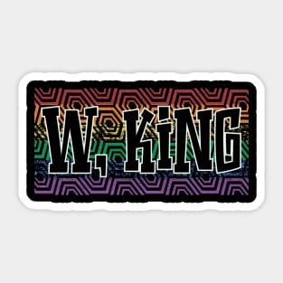 LGBTQ PATTERN USA WILLIAM KING Sticker